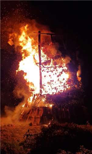 Martinsfeuer in Unkelbach. Foto:privat