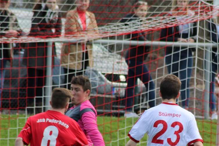 Marvin Kube mit dem frühen Führungstreffer.
