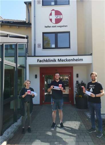 400 Gesichtsmasken für 17 Betriebe Masken wurden an die VFG Fachklinik gegeben.