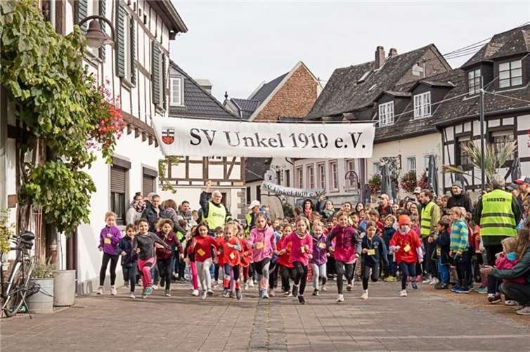 Massenstart der Schülerinnen D 2018. Fotos: Rudolf Weichsel und Olaf Radcke