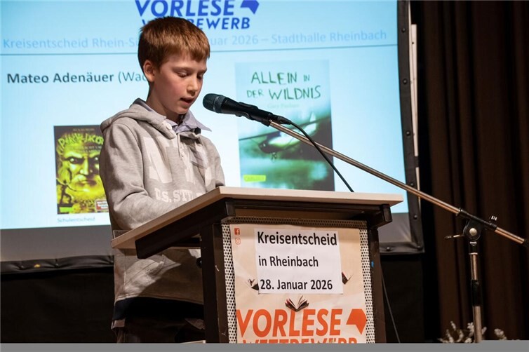 Mateo überzeugte mit einer sicheren und ausdrucksstarken Leseweise und repräsentierte die HDG-Schule engagiert und souverän.Foto: privat