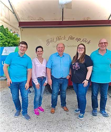 Mathias Wutke, Birgit Sommer-Laux, Wilfried Sommer, Jennifer Jakobs, Dieter Jakobs. Auf dem Bild fehlt Leo Bitzen.  Foto: privat
