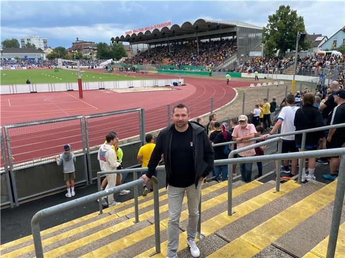 Matthias Denn im Hans-Walter-Wild-Stadion in Bayreuth.  Foto: privat