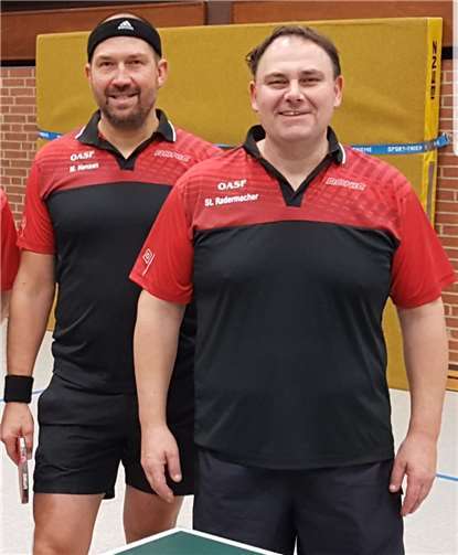 Matthias Hensen (li.) und Stephan Radermacher blieben im Spitzenspiel ungeschlagen.Foto: privat