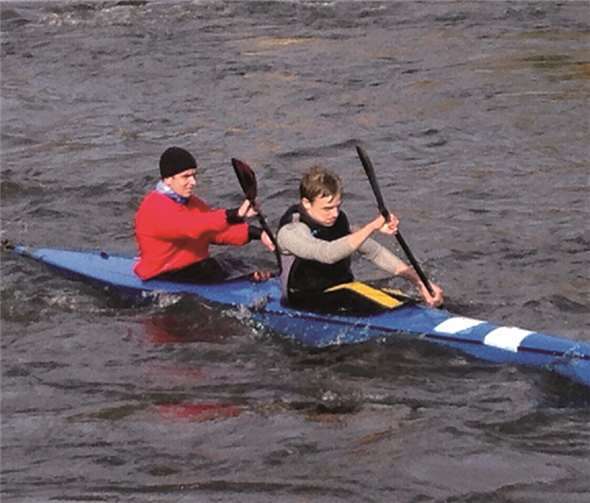 Matthias Kinzer und Lukas Kollmann mussten eine anspruchsvolle Strecke meistern. privat