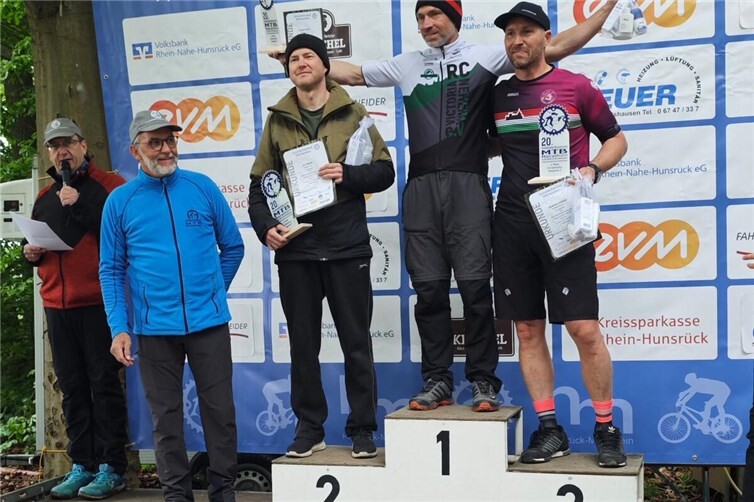 Matthias Kröckel auf Platz 3. der Senioren II beim Schinderhannes MTB-Marathon in Emmelshausen