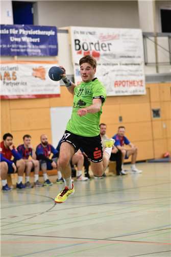 Matthis Röser bei einem seiner Tempogegenstöße bei diesem Spiel.  Foto: privat