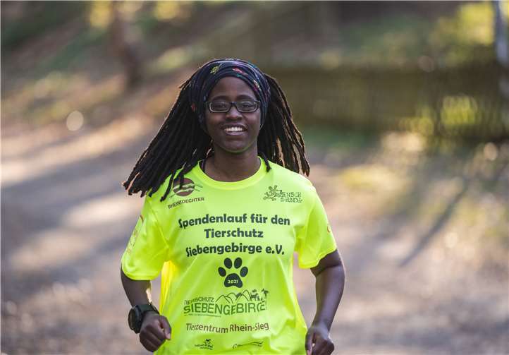 Mauricia von Siegler ist nicht nur eine begnadete Läuferin. Sie ist auch eine große Tierfreundin. Foto: Martin Schmitz