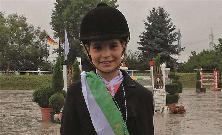 Maya Stephan errang in Bornheim-Widdig den 1. Platz.privat