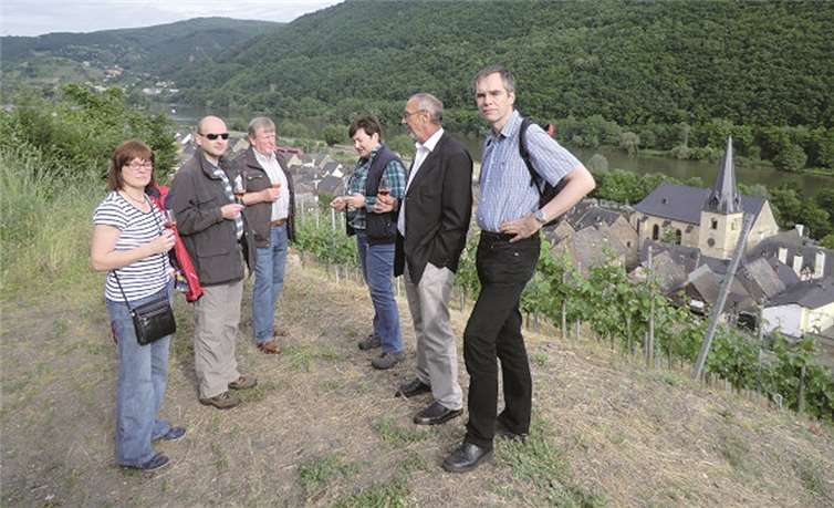 Mayener CDA-Vorständler in den Steilhängen über Pommern.Privat