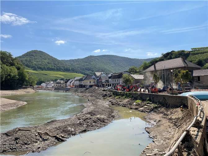 Mayschoß einige Wochen nach der Flut. Foto: ROB