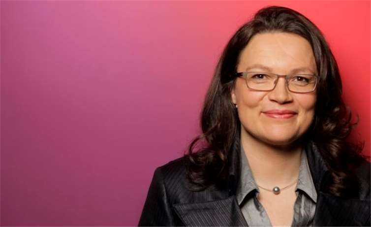 MdB Andrea Nahles. Hans Buttermilch