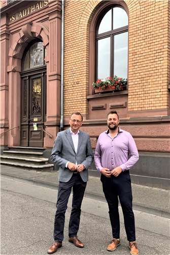 MdB Oster zu Besuch im Rathaus der Stadt Lahnstein.  Foto: Mira Bind / Stadtverwaltung Lahnstein