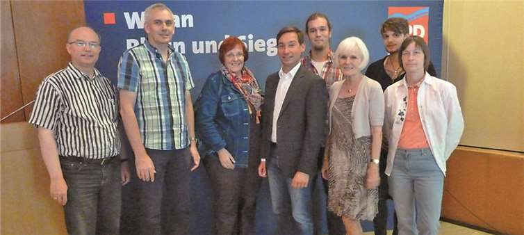 MdB Sebastian Hartmann mit der Meckenheimer Delegation. Privat