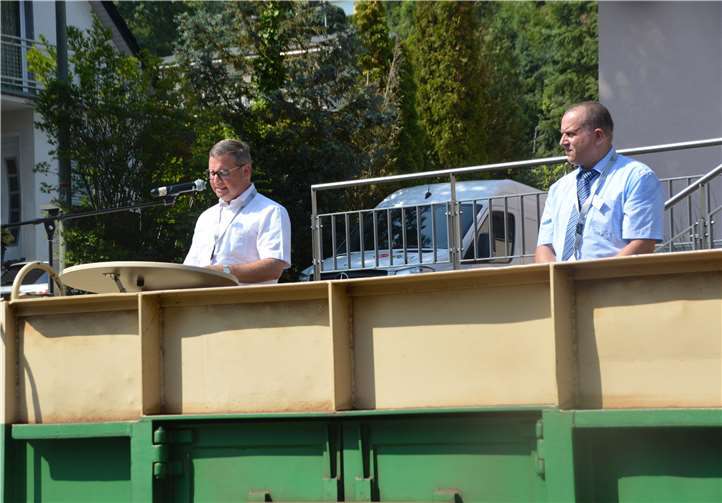 MdL Horst Gies hat sich wie auch Guido Ernst fürdie Zukunft des Schienenverkehrs im Brohltal stark gemacht.