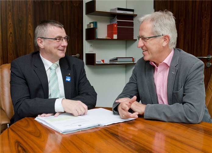 MdL Josef Dötsch im Gespräch mit Landrat Dr. Alexander Saftig.privat