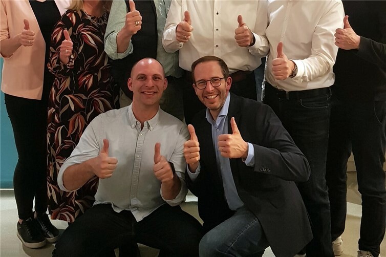 MdL Peter Moskopp freute sich am Wahlabend über die Glückwünsche des CDU-Vorstandes aus Mülheim-Kärlich.