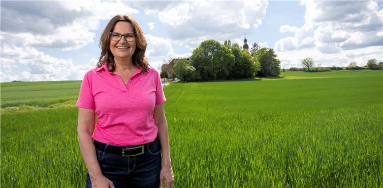 Mechthild Heil MdB (CDU) vor Ort in Fraukirch bei Thür. Foto: privat
