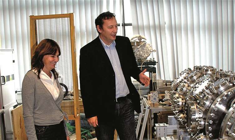 Mechthild Heil bei einem Besuch des RheinAhrCampus in Remagen. privat