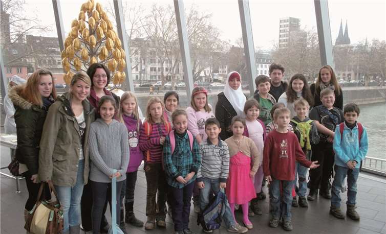 Meckenheimer Kinder im Schokoladenmuseum in Köln. Stadt Meckenheim
