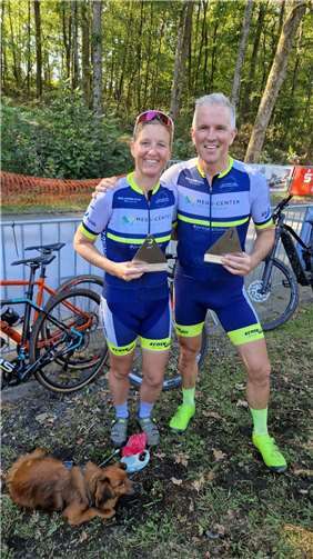 Medaillengewinner Simone und Fergus Neher. Foto: privat