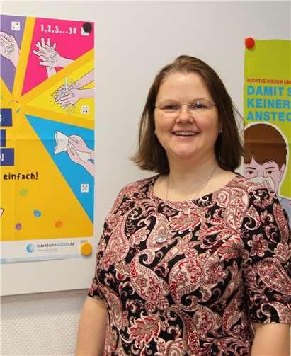 Medizinalrätin Sarah Omar empfiehlt neben der Grippeimpfung standardmäßige Hygienemaßnahmen wie beispielsweise häufiges Händewaschen, das mindestens 20 bis 30 Sekunden dauern sollte.Pressestelleder Kreisverwaltung