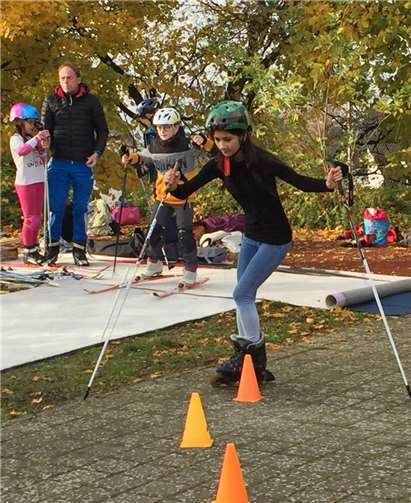 Mehr als 30 Schülerinnen und Schüler beteiligten sich in den angebotenen nordischen Disziplinen.privat