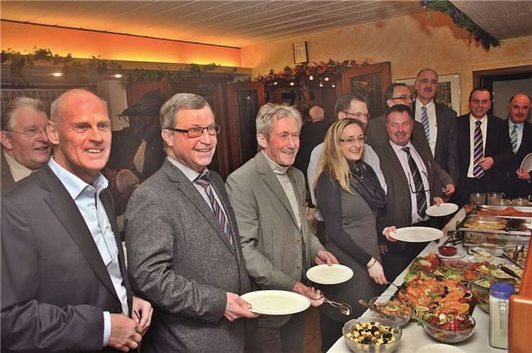 Mehr als 70 Gäste kamen zum Neujahrsempfang in den „Quellenhof“. RÜ