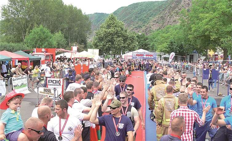 Mehrere Hundert Feuerwehrleute aus Europa und den USA werden bei der „Firefighter-Combat-Challenge“ wieder um Medaillen kämpfen.TE