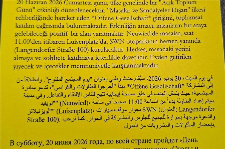 Mehrsprachige Einladung