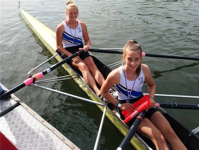 Meiline Boczula und Paula Kollmann durften zufrieden sein.Foto: privat