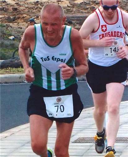 Meinhard Krupp bei der International Running Challenge auf der Kanareninsel Lanzarote. Privat