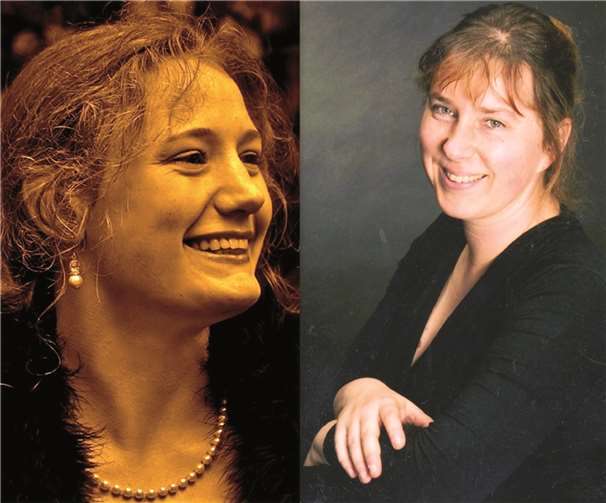 Melanie Klöckner, Sopran (l.) und Swetlana Travnikowa, Klavier privat