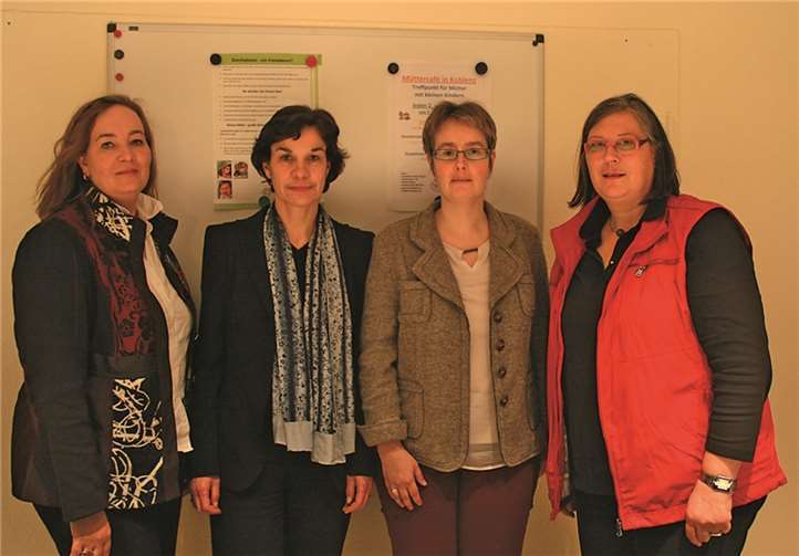 Melanie Sachtleben, Dr. Birgit Kugel, Daniela Veith und Helma Göbel fordern: keine Kürzungen bei den Beratungsstellen.privat