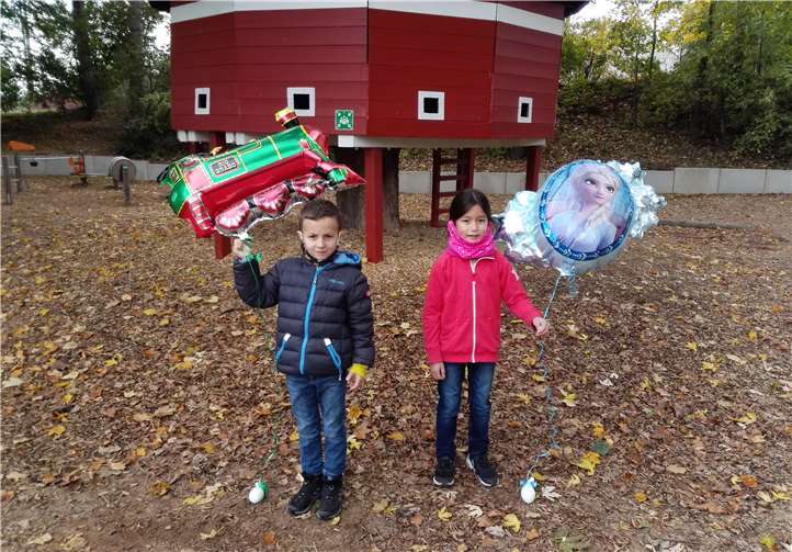 Melina´s Ballon wurde 253 km von Mendig entfernt gefunden und Ben´s Ballon landete in Bad Hersfeld.Foto: Privat