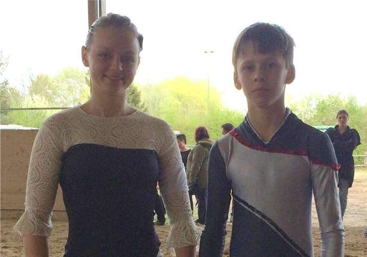 Melinda Baulig und Simon Stolz vom Ingelheimer Reitverein.