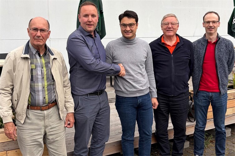 Metternich: Als Vorsitzender der CDU Koblenz leitete Philip Rünz (Mitte) die Versammlung. Von links:  Walter Zenzen, Ortsvorsitzender Patrick Hörning, Philip Rünz, Dr. Stefan Kowitz sowie Nils Brinkmann
