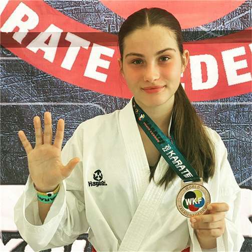 Mia Musweiler holte sich eine Bronzemedaille.