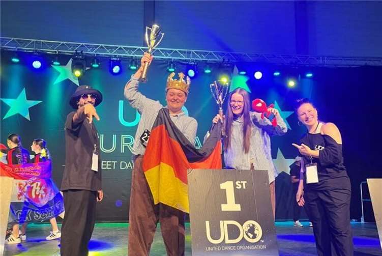 Miah Bein und Maggie Dückmann sind Europameister im Hip Hop.Foto: Melanie Bein
