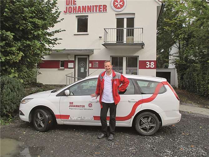 Michael Alter liefert die Menüs des Menüservice der Johanniter in Bad Breisig.Johanniter/Lisa Reichert