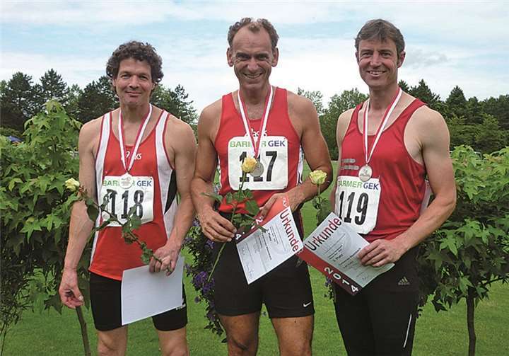 Michael Chavet, Peter Kerpen und Stephan König freuen sich über ihre tollen Ergebnisse. privat