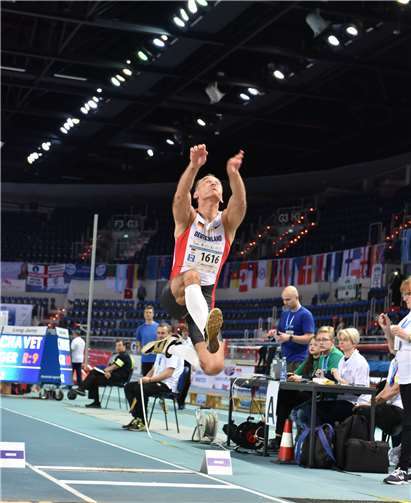Michael Chavet beim Weitsprung Foto: privat