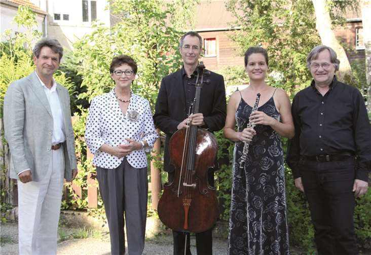 Michael Franke, Bürgermeisterin Renate Offergeld, Markus Fassbender, Susann Scheibling und Hans-Peter Glimpf.Gemeinde Wachtberg/mm