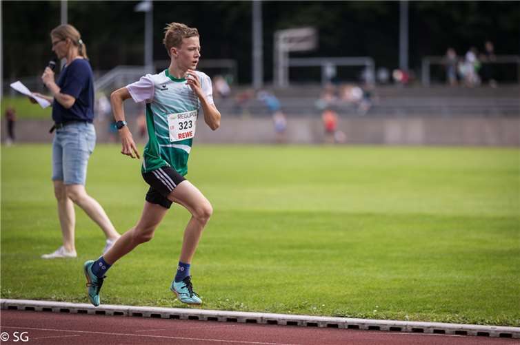 Michael Hahn, Sieger über 2.000 Meter in der M13 Copyright: Sebastian Groß