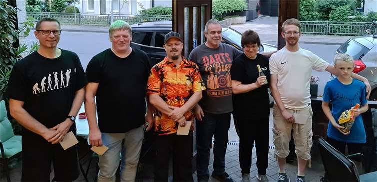 Michael Kahn, Viktor Seiler, Gordon Kuhn, Dietmar Hofmann, Tina Kargerbauser, Andreas Stotz und Colin Ullrich (v.l.).  Foto: privat