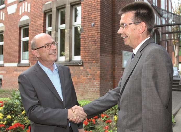 Michael Kessler (l.) begrüßte Martin Hahn (r.) in Bendorf.privat
