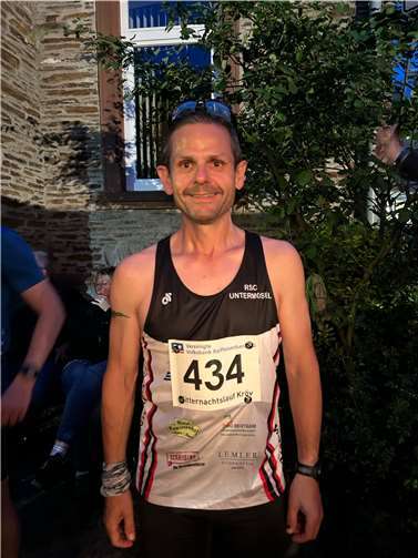 Michael Krämer nach dem Zieleinlauf in Kröv.