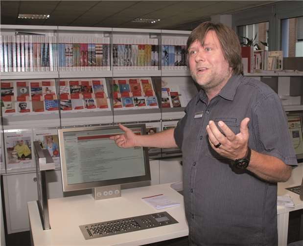 Michael Lischewski gab Einblicke in die Angebote der umgebauten Einrichtung.