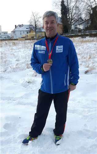 Michael Münz nach dem Marathon im Siebengebirge. privat
