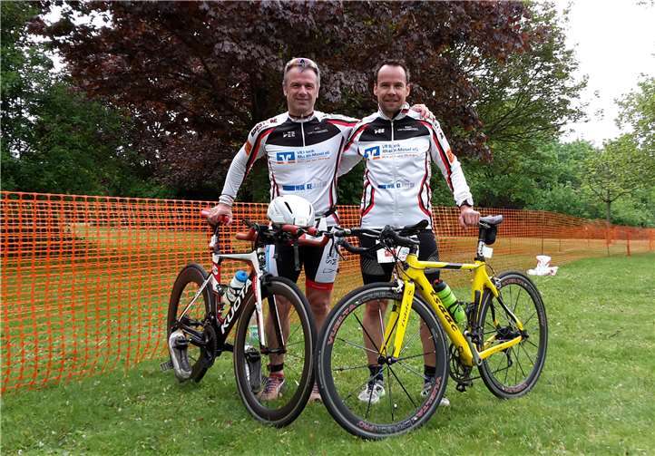 Michael Pillig und Dirk Bertram nach dem Wettkampf.Foto: privat